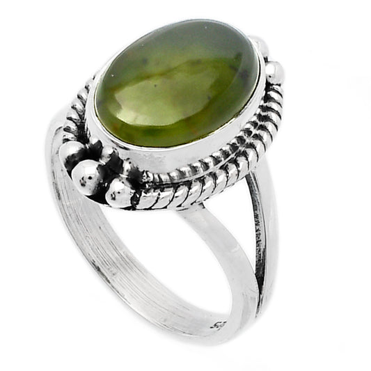 Natural Chrome Chalcedony Ring size-6 R-1253 SDR225777