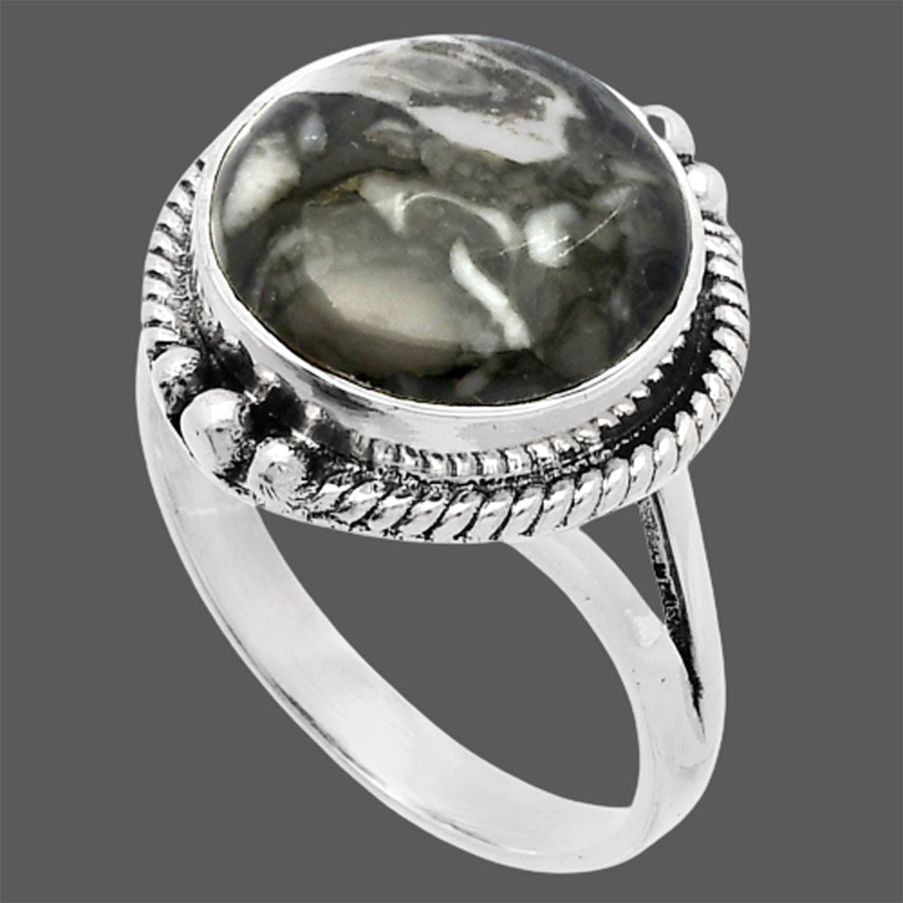 Natural Mexican Cabbing Fossil Ring size-9.5 R-1253 SDR225782