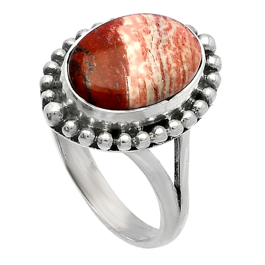 Natural Snake Skin Jasper Ring size-8 R-1154 SDR226005