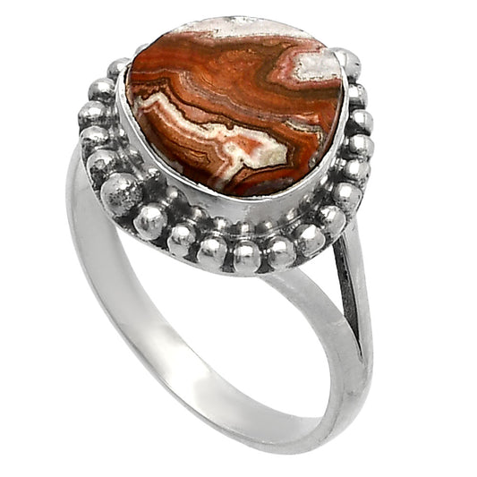 Natural Rosetta Picture Jasper Ring size-8.5 R-1154 SDR226069