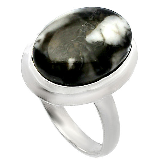 Natural Mexican Cabbing Fossil Ring size-7 R-1007 SDR226293
