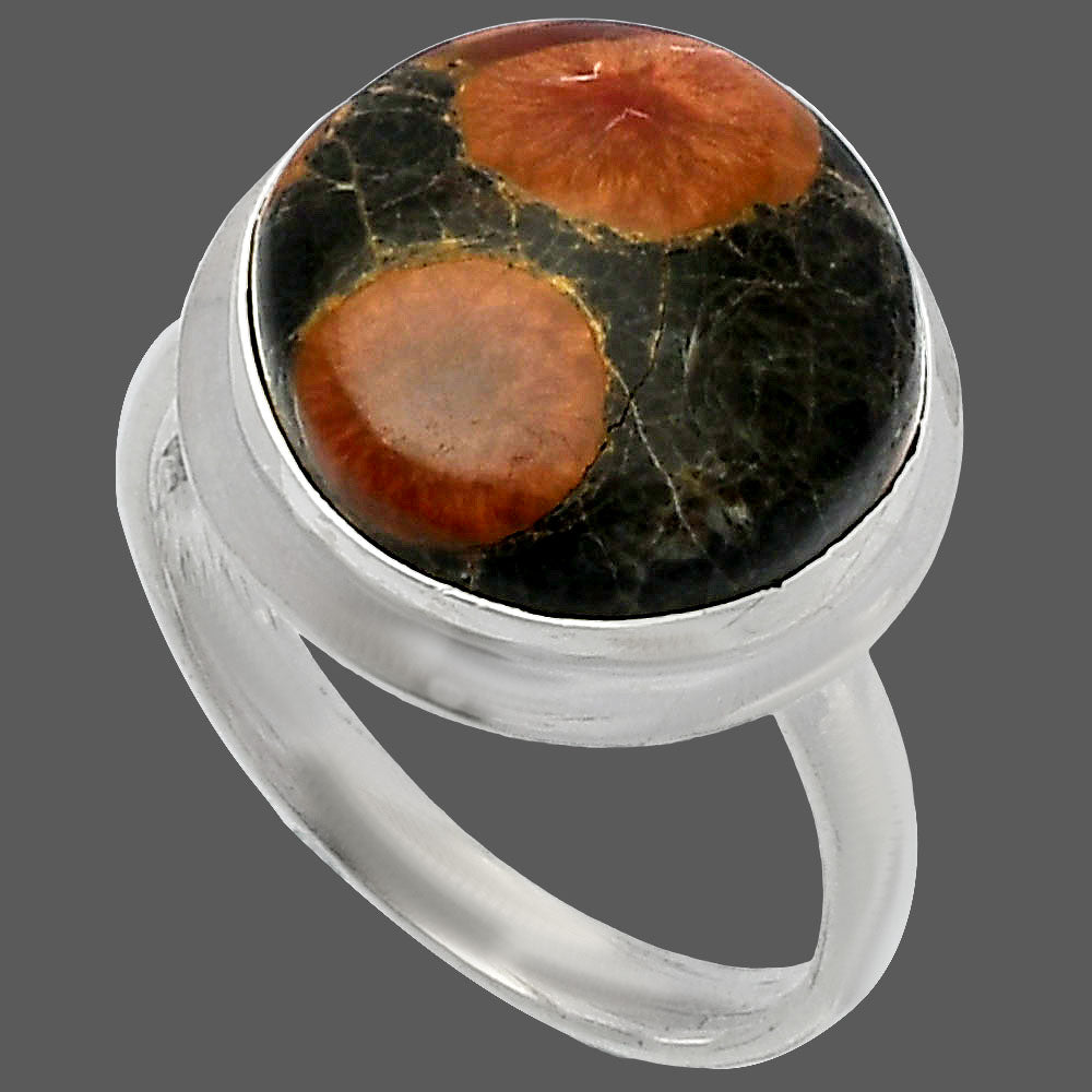 Natural Peanut Obsidian Ring size-9 R-1007 SDR226418