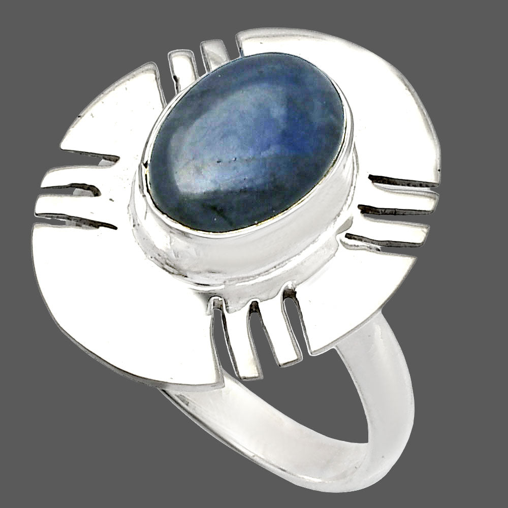 Blue Fire Labradorite - Madagascar Ring size-8.5 R-1240 SDR226493