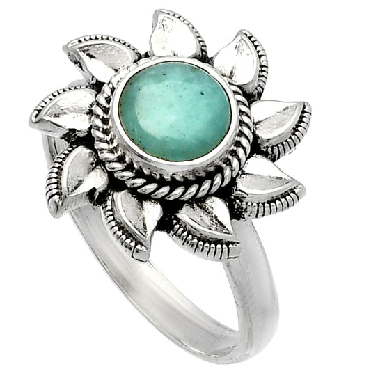 Sun - Natural Paraiba Amazonite Ring size-8 R-1617 SDR226524