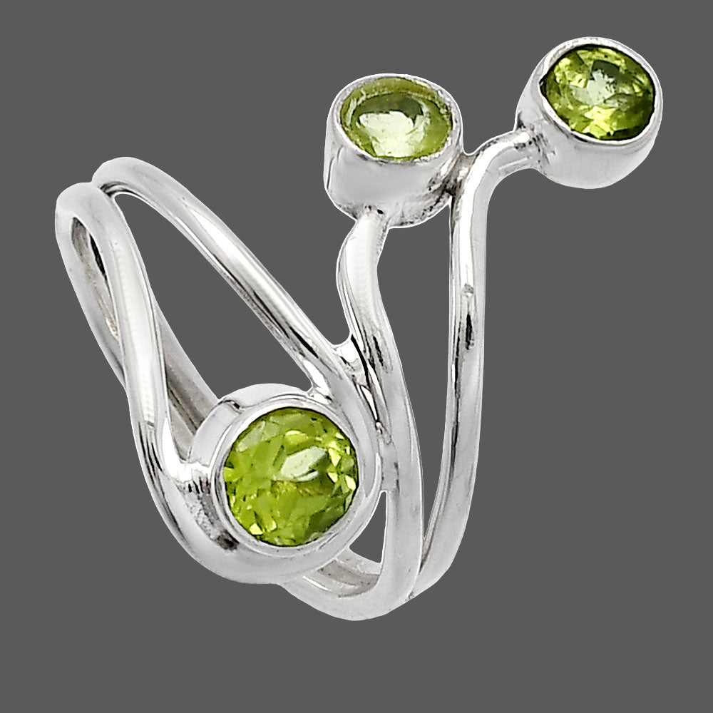 Natural Peridot Ring size-6.5 R-1390 SDR226837