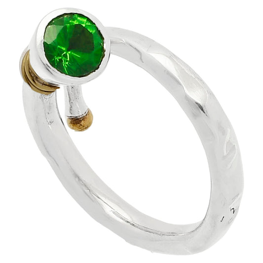 Lab Created Emerald Ring size-8 R-1248 SDR227047