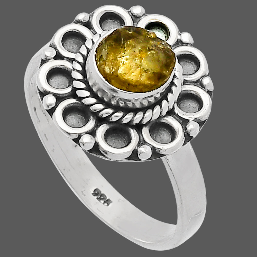 Natural Rare Kornerupine Rough Ring size-8 R-1256 SDR227295