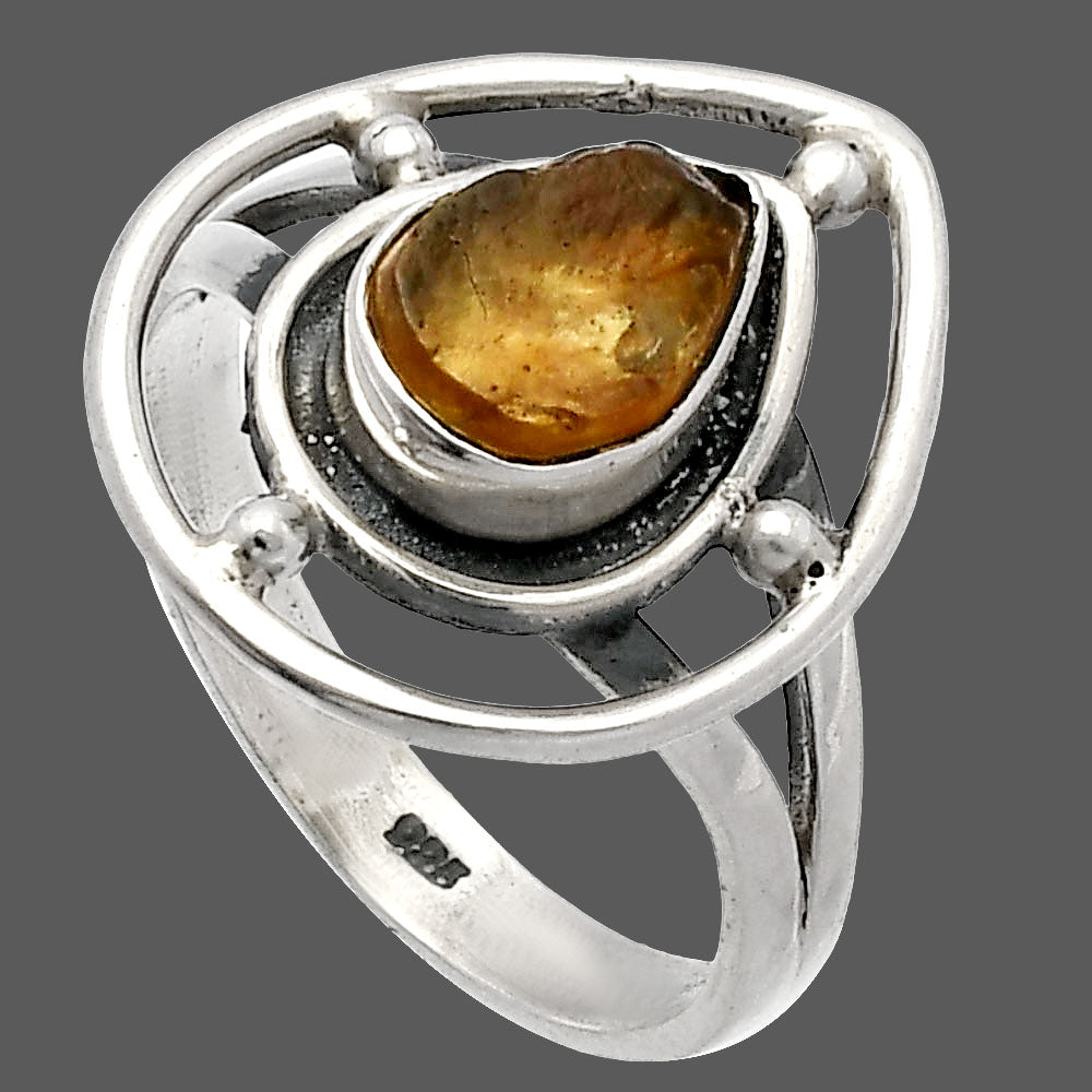 Natural Rare Kornerupine Rough Ring size-7 R-1446 SDR227481