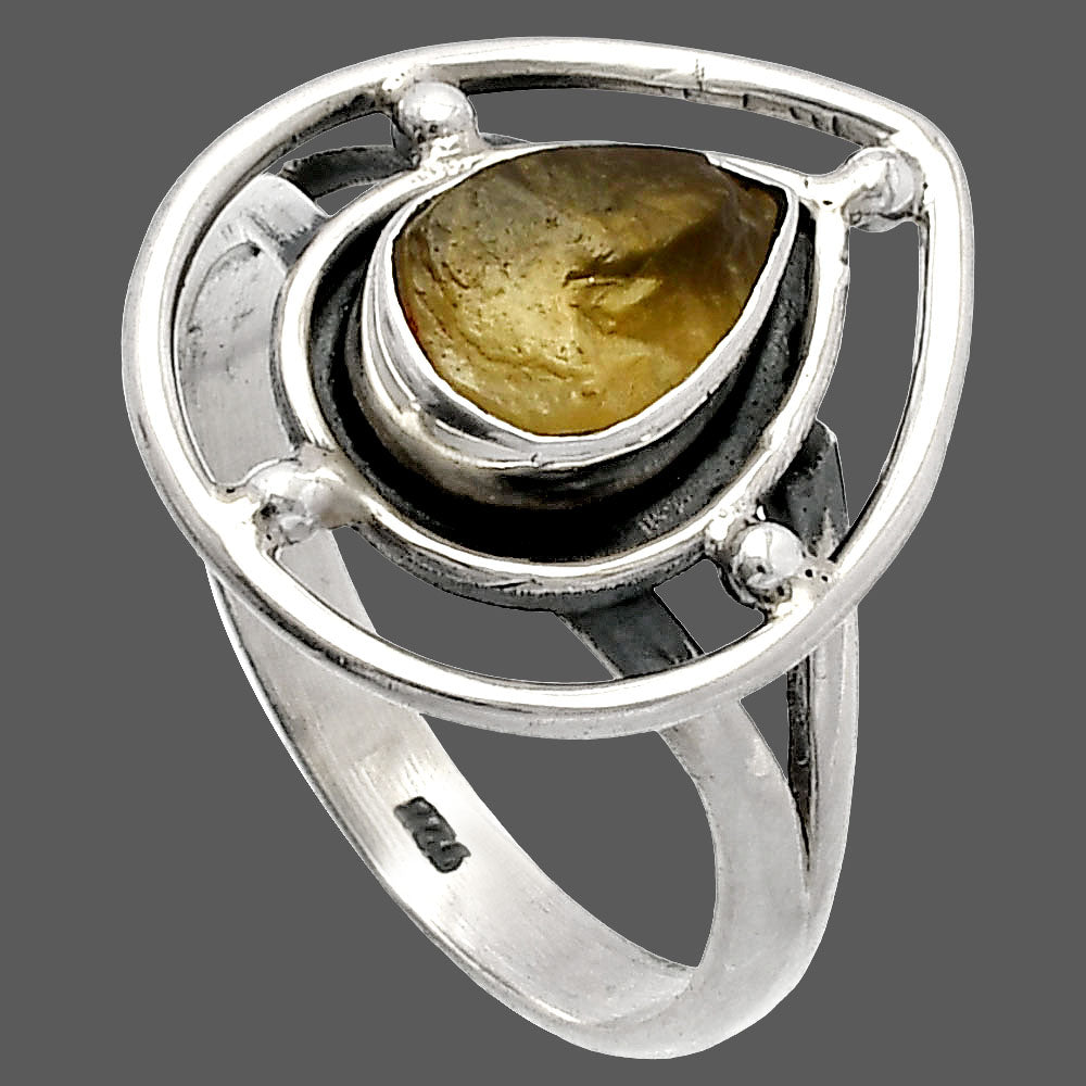 Natural Rare Kornerupine Rough Ring size-8 R-1446 SDR227483