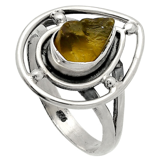 Natural Rare Kornerupine Rough Ring size-8 R-1446 SDR227494