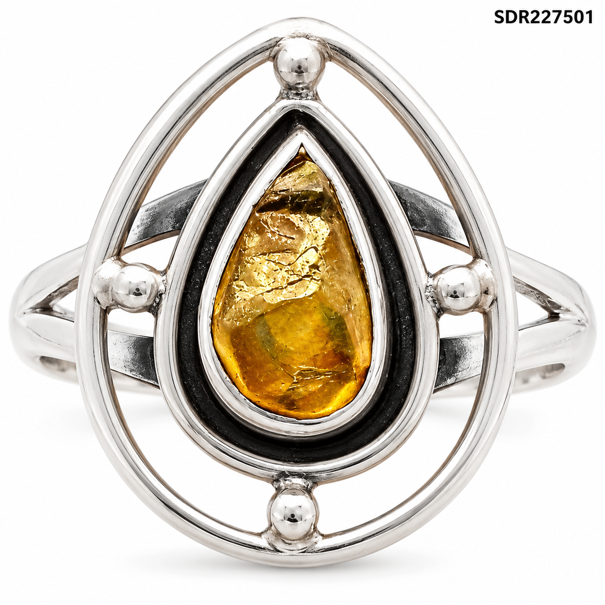 Natural Rare Kornerupine Rough Ring size-8.5 R-1446 SDR227501