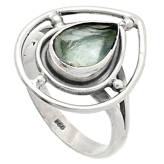 Natural Aquamarine Rough - Brazil Ring size-8 R-1446 SDR227502