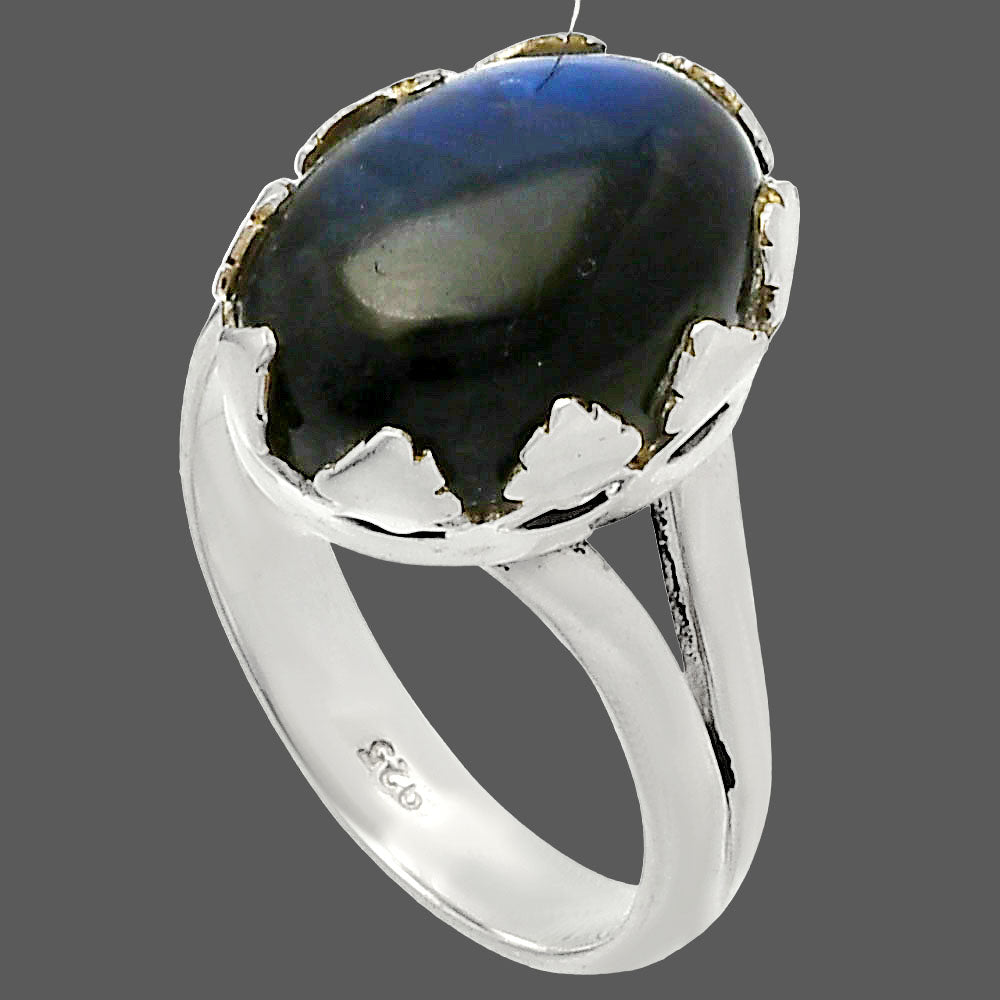 Blue Fire Labradorite - Madagascar Ring size-7 R-1576 SDR227676