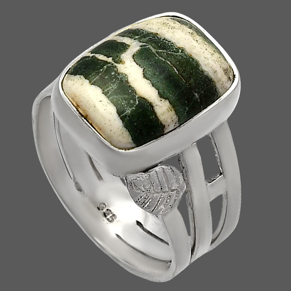Natural Larsonite Jasper Ring size-8.5 R-1400 SDR227746