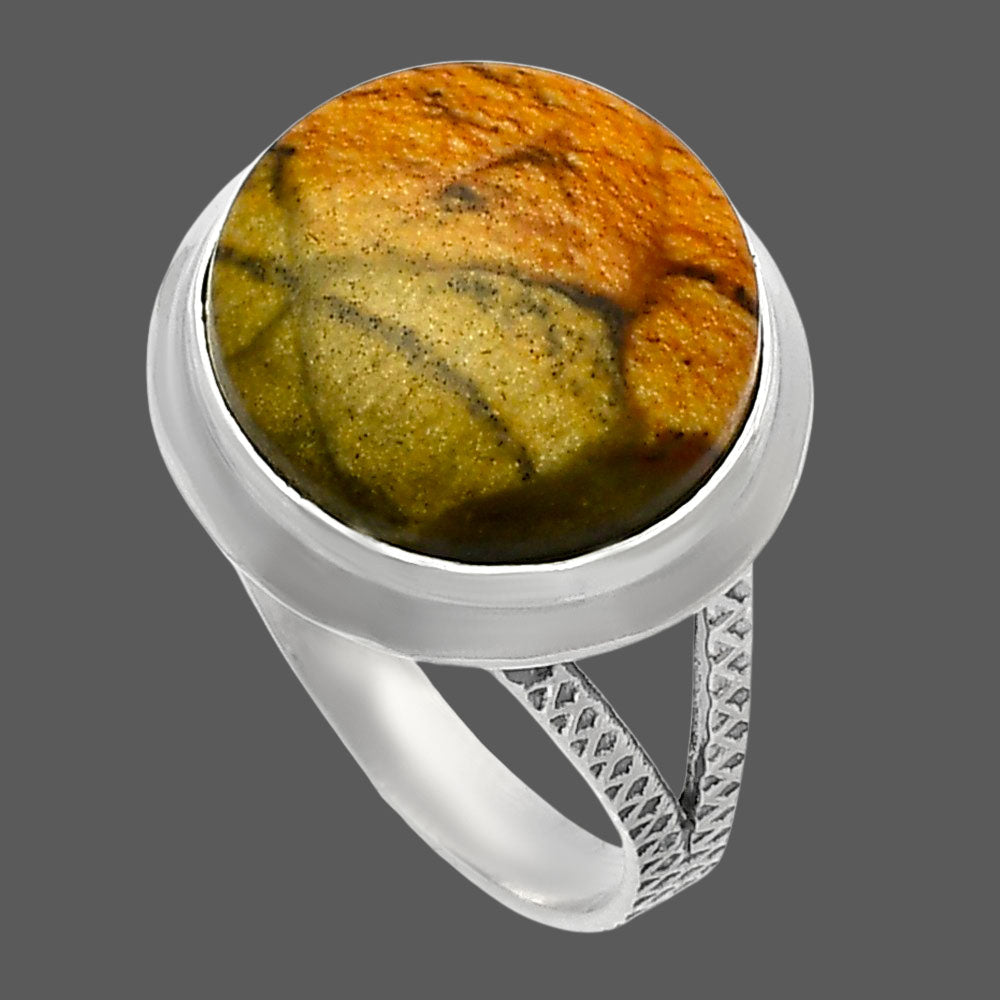 Natural Picture Jasper Ring size-9 R-1008 SDR227781