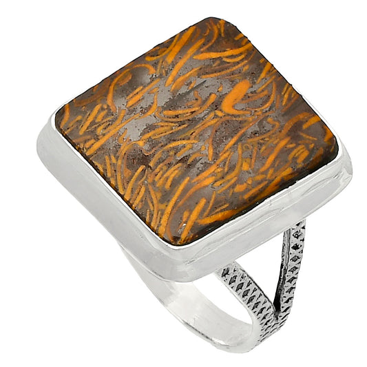 Coquina Fossil Jasper - India Ring size-9 R-1008 SDR227822