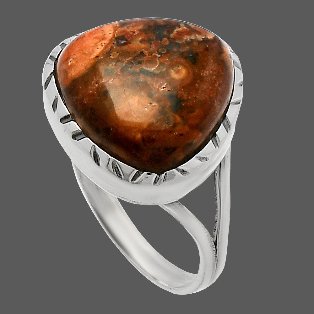 Natural Poppy Jasper Ring size-8 R-1074 SDR227946