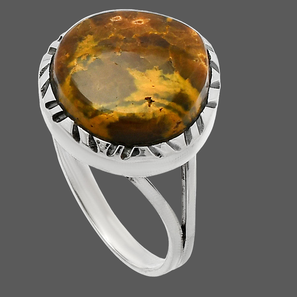 Natural Ocean Jasper - Madagascar Ring size-9 R-1074 SDR227994