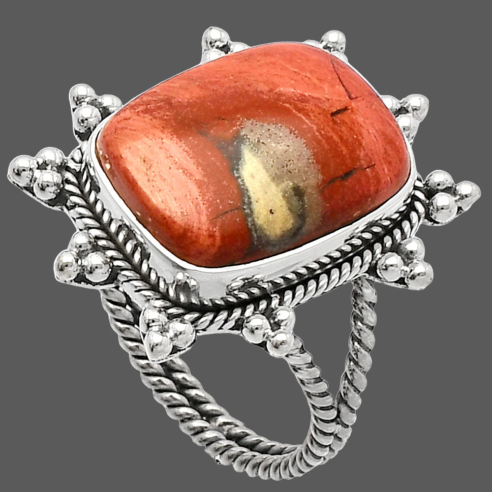 Natural Snake Skin Jasper Ring size-9 R-1234 SDR228566