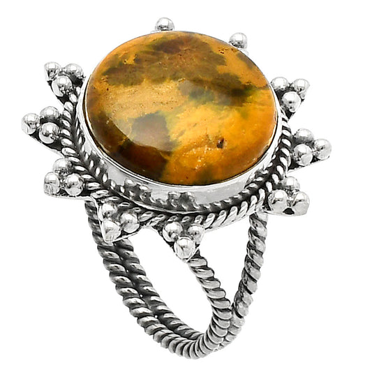 Natural Ocean Jasper - Madagascar Ring size-8 R-1234 SDR228571