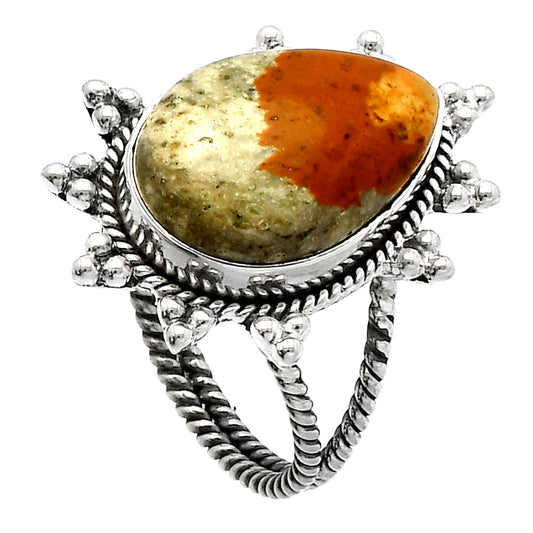 Natural Rocky Butte Picture Jasper Ring size-8 R-1234 SDR228574