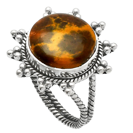 Natural Ocean Jasper - Madagascar Ring size-8 R-1234 SDR228576