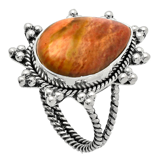 Natural Snake Skin Jasper Ring size-7 R-1234 SDR228635