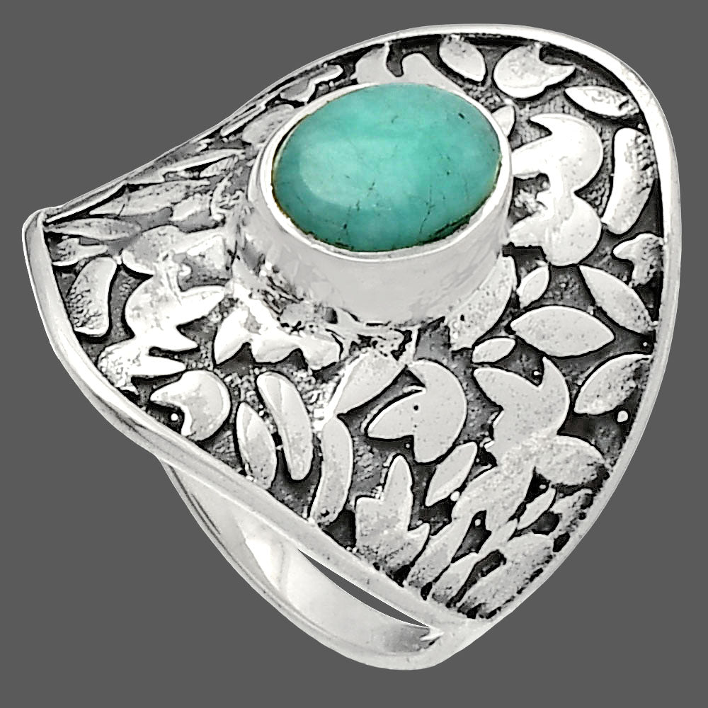 Natural Paraiba Amazonite Ring size-6 R-1370 SDR228728