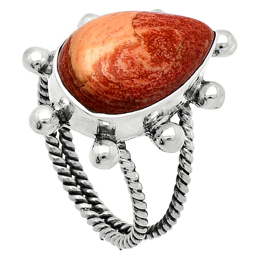 Natural Snake Skin Jasper Ring size-8 R-1268 SDR228945