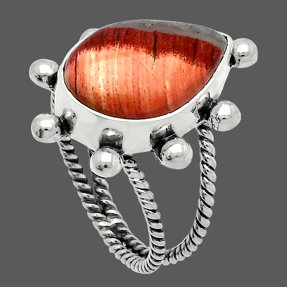 Natural Snake Skin Jasper Ring size-7.5 R-1268 SDR228967