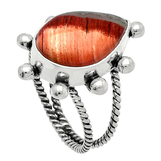 Natural Snake Skin Jasper Ring size-7.5 R-1268 SDR228967