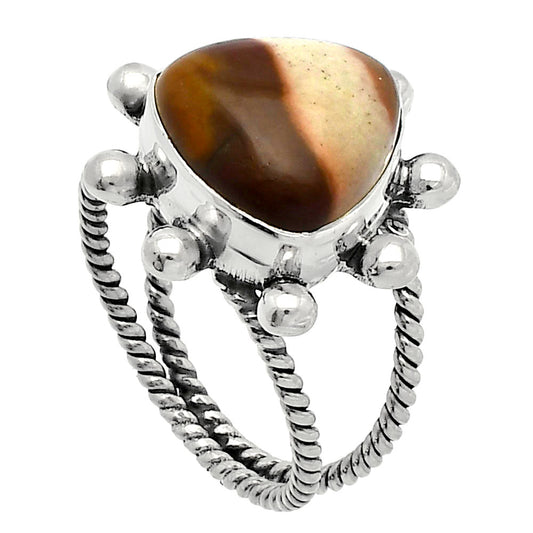 Natural Polygram Jasper Ring size-7 R-1268 SDR228971