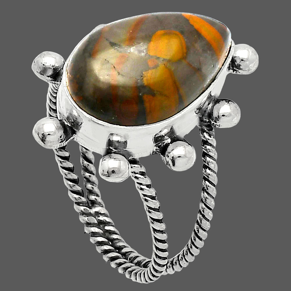 Natural Bamboo Jasper Ring size-9 R-1268 SDR228982