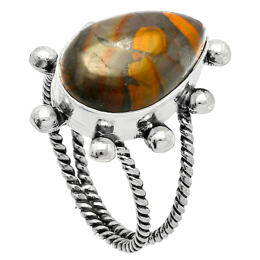 Natural Bamboo Jasper Ring size-9 R-1268 SDR228982