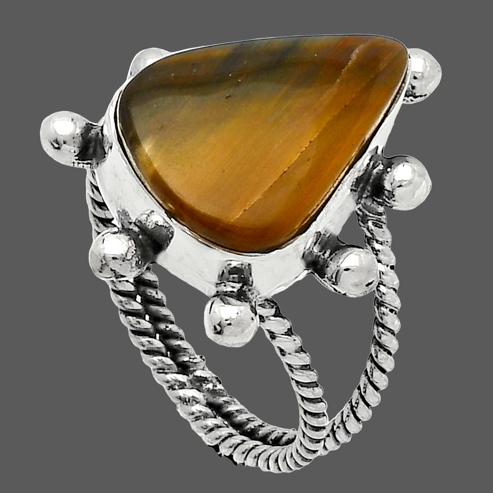 Rhyolite - Rainforest Jasper Ring size-9 R-1268 SDR228991