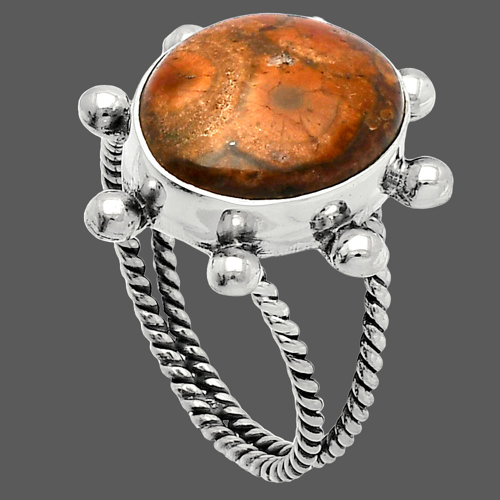 Natural Mexican Bird Eye Ring size-9.5 R-1268 SDR228997