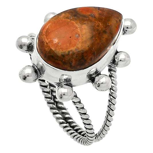 Natural Mexican Bird Eye Ring size-9 R-1268 SDR229033