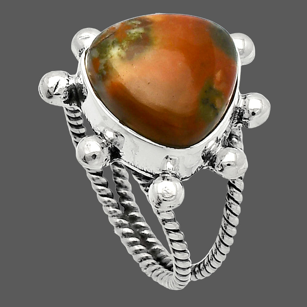 Rhyolite - Rainforest Jasper Ring size-7 R-1268 SDR229038
