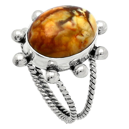 Natural Rosetta Picture Jasper Ring size-9.5 R-1268 SDR229041