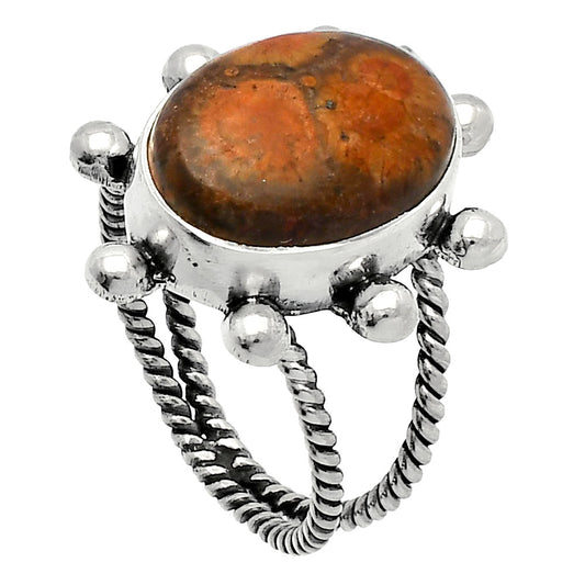 Natural Mexican Bird Eye Ring size-7 R-1268 SDR229058