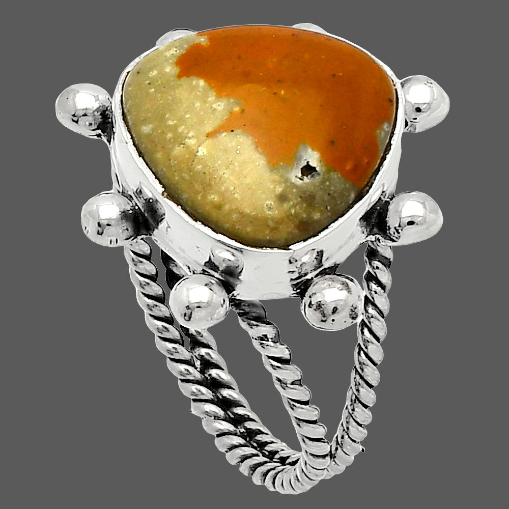 Natural Rocky Butte Picture Jasper Ring size-8 R-1268 SDR229062