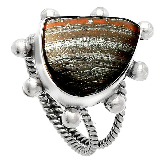 Natural Iron Tiger Eye Ring size-8 R-1268 SDR229146