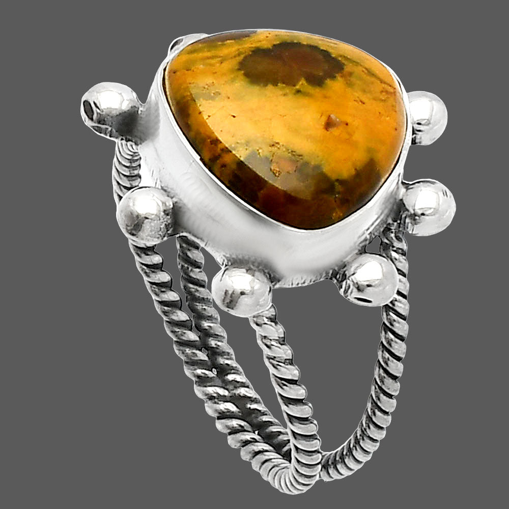 Natural Ocean Jasper - Madagascar Ring size-7 R-1268 SDR229180