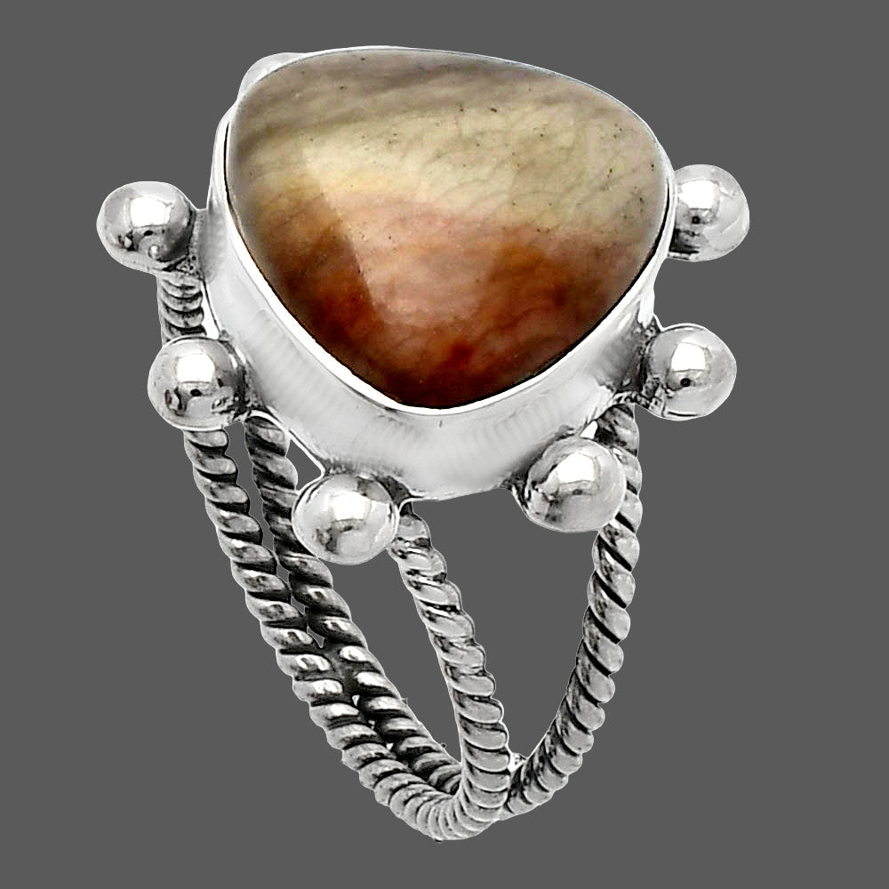 Natural Polygram Jasper Ring size-8 R-1268 SDR229184