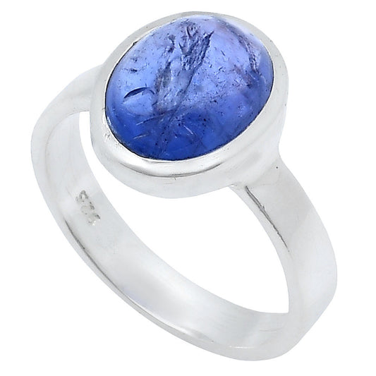 Natural Tanzanite Cab Ring size-6 R-1004 SDR229208