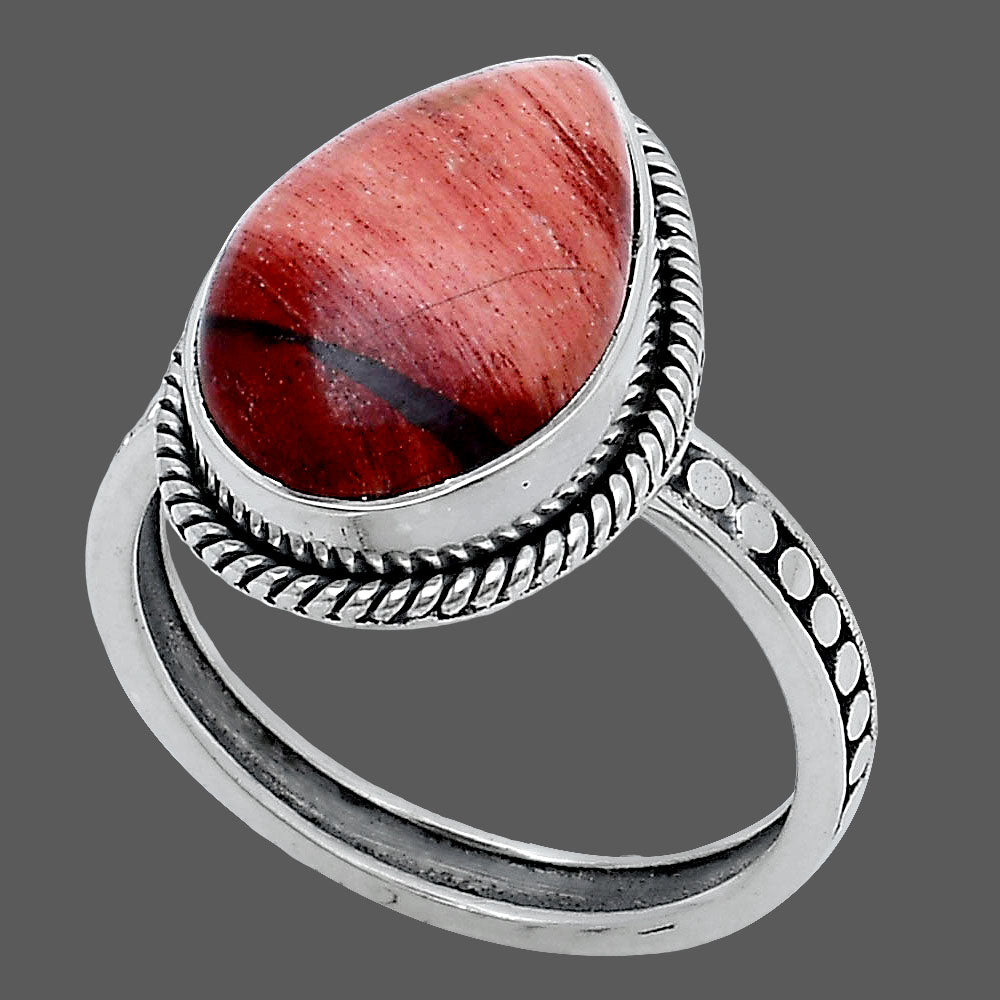 Natural Snake Skin Jasper Ring size-8.5 R-1066 SDR229419