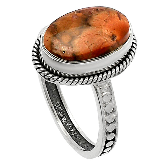 Natural Poppy Jasper Ring size-9 R-1066 SDR229430