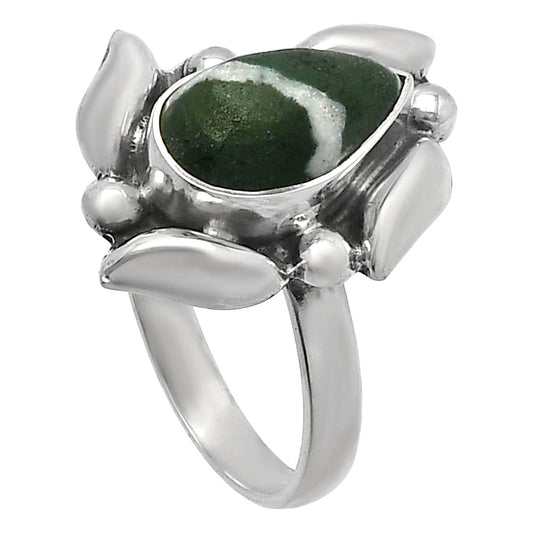 Natural Larsonite Jasper Ring size-8 R-1125 SDR229486