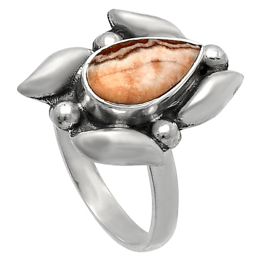 Natural Rosetta Picture Jasper Ring size-8.5 R-1125 SDR229487