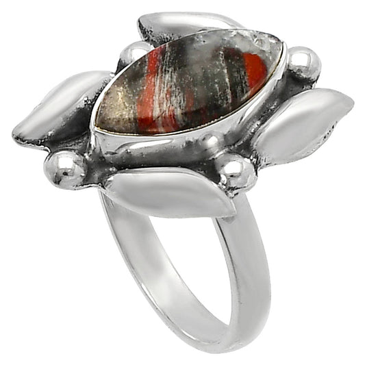 Natural Snake Skin Jasper Ring size-8 R-1125 SDR229509
